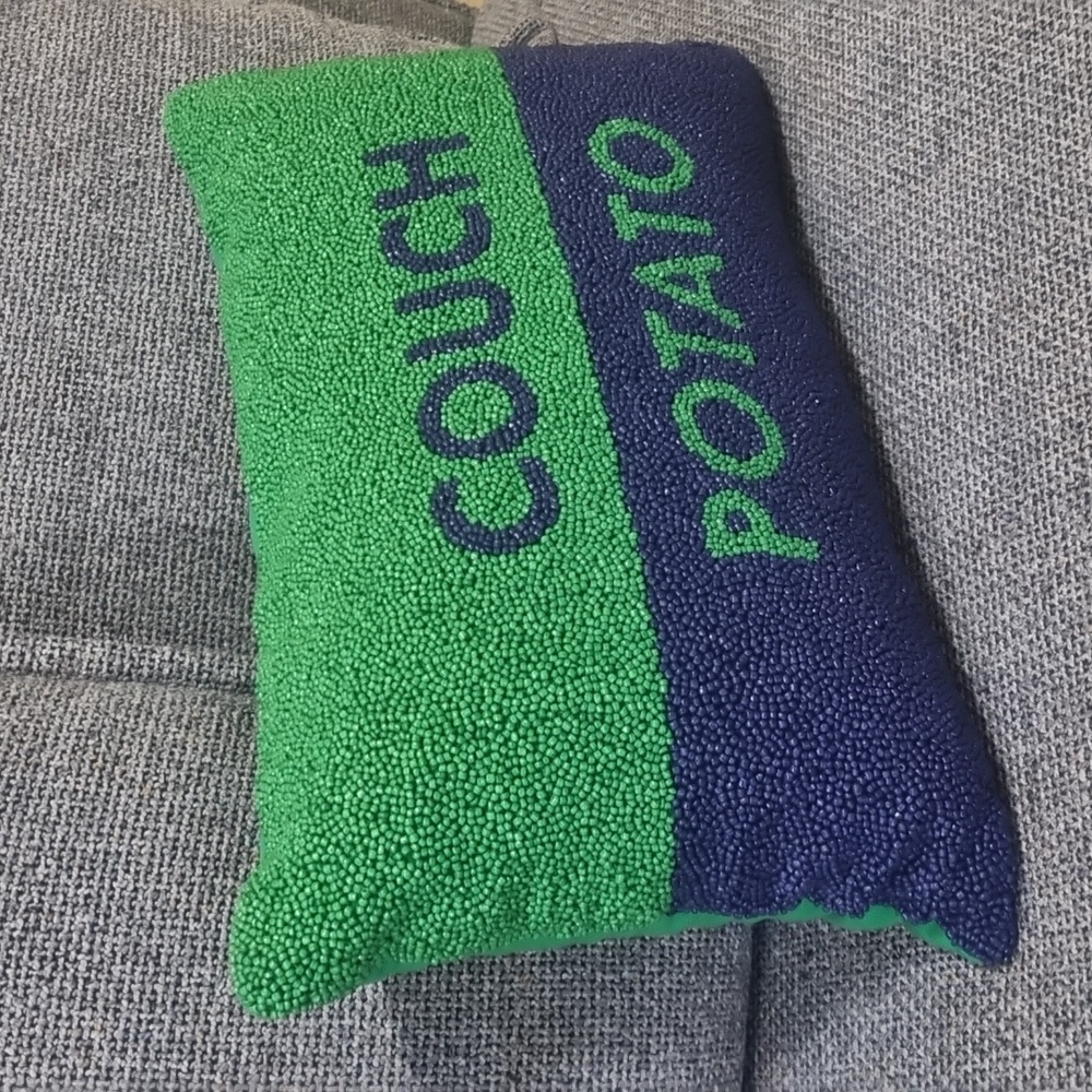 KATE SPADE NY x TARGET 'Couch Potato' Beaded Lumbar Throw Pillow ⭐ HOST PICK ⭐ - Picture 3 of 8